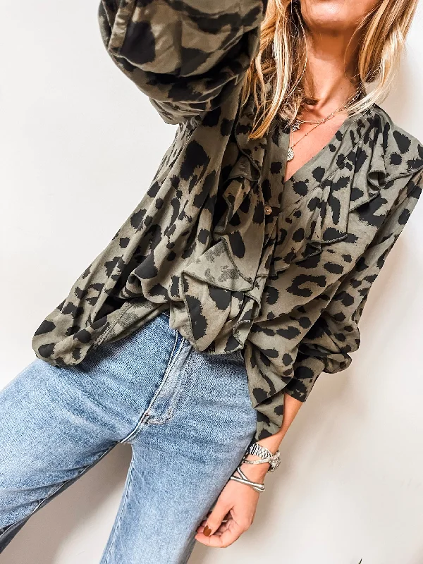 Khaki Animal Print