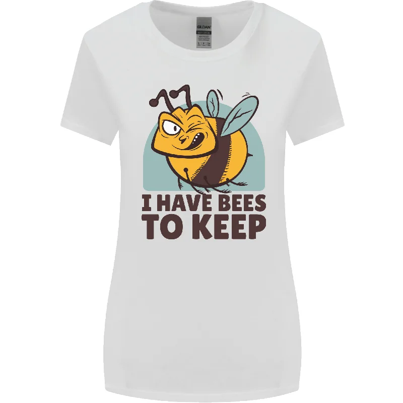 Beekeeper I Have Bees to Keep Womens Wider Cut T-Shirt Wool Fabric Cashmere Fabric Tweed Fabric