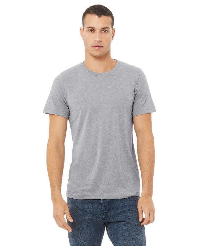 Bella+Canvas Triblend T-Shirt | Ath Grey Trblnd Thin T-Shirt Open Front Quick Dry