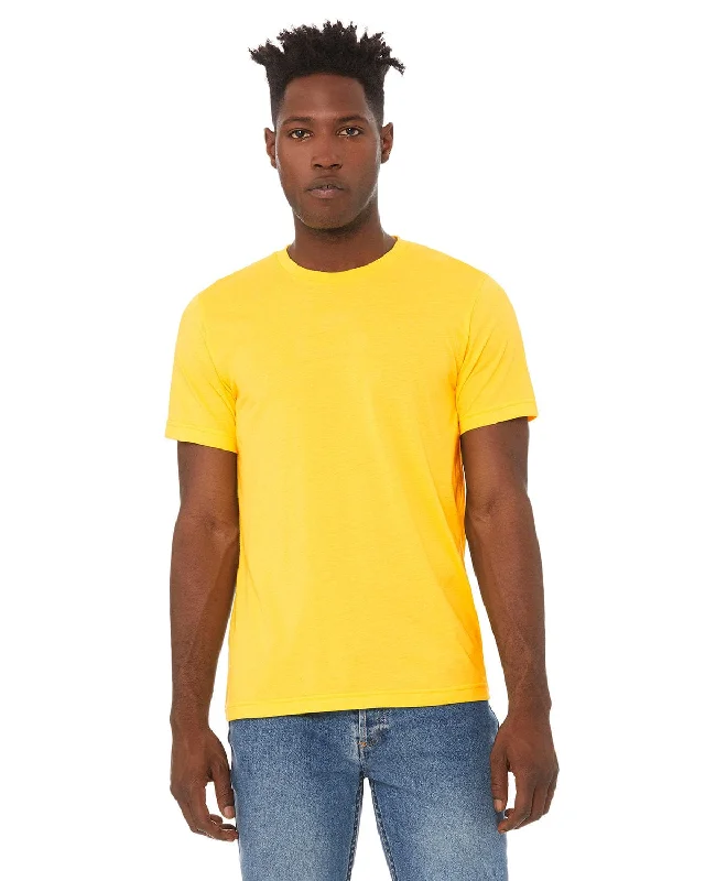 Bella+Canvas Unisex Heather CVC T-Shirt | Heather Yellow Casual Formal Business