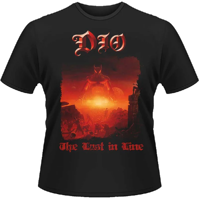 Dio | Official Band T-Shirt | Last In Line (Back Print) Collared T-Shirt Boat Neck A-Line