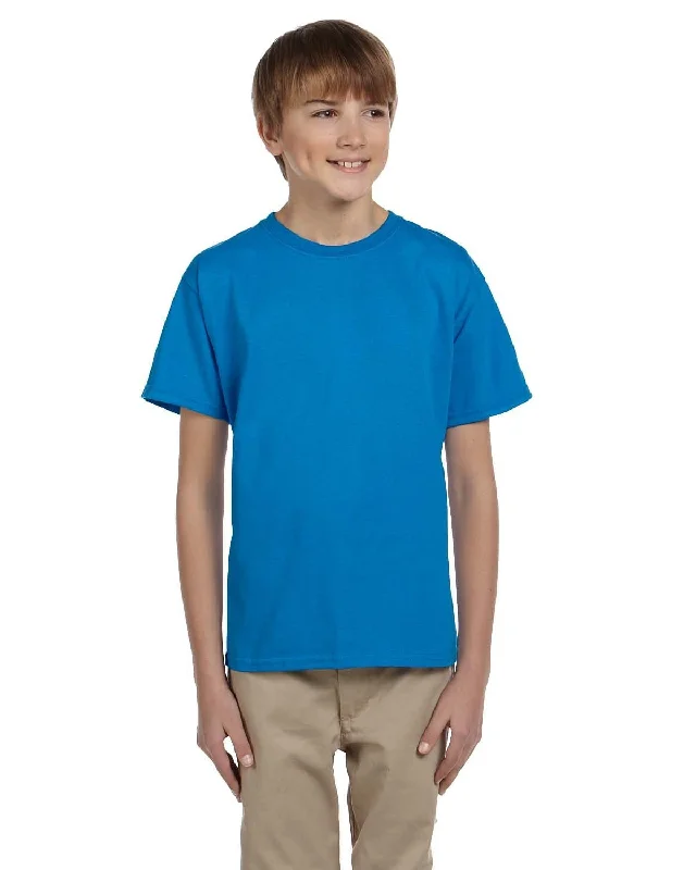 Gildan Ultra Cotton Youth Heavyweight T-Shirt | Sapphire Satin Fabric Silk Fabric Chiffon Fabric