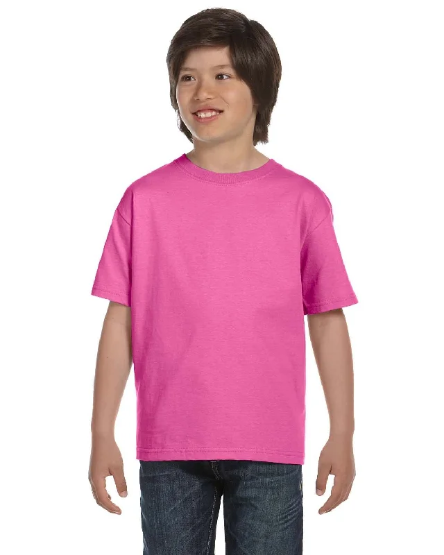 Gildan Youth DryBlend 50/50 T-Shirt | Azalea Nylon Fabric Polyester Fabric Spandex Fabric