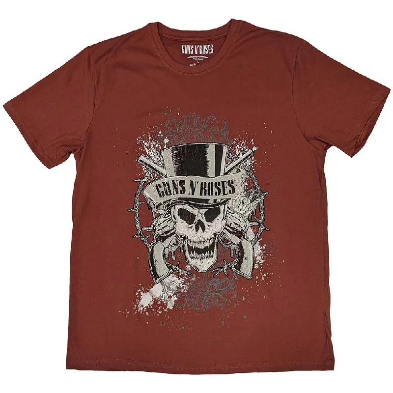 Guns N' Rosess | Official Band T-Shirt | Faded Skull Layered Multi-layer Single Layer