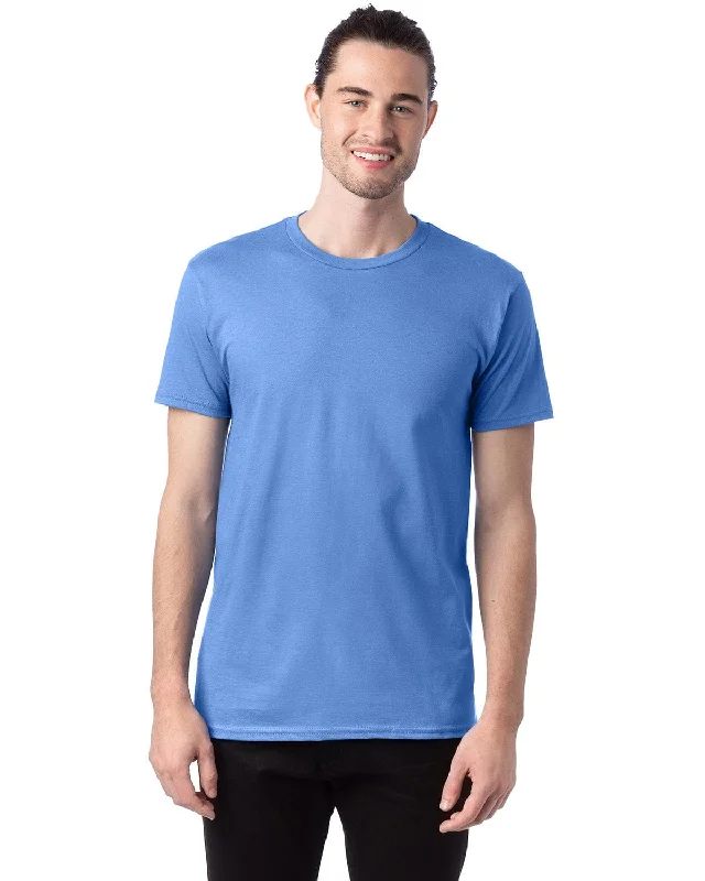 Hanes Combed Cotton T-Shirt | Carolina Blue Mesh Blend Leather Blend Suede Blend