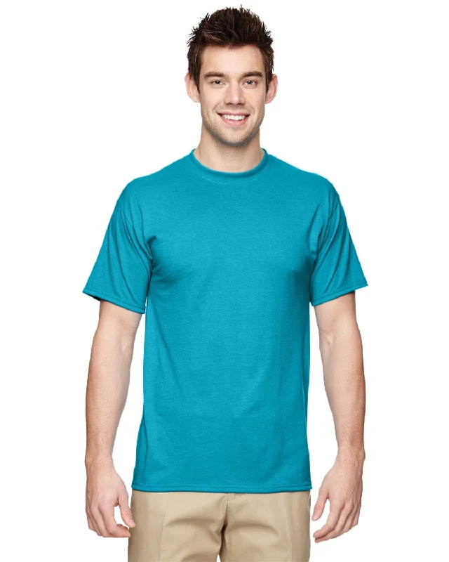 Jerzees 100% Polyester Crewneck T-Shirt | California Blue Basic T-Shirt Crew Neck Short Sleeve