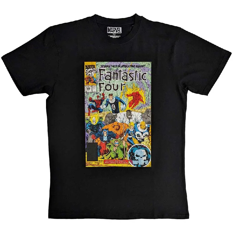 Marvel Comics | Official  Film T-Shirt | Fantastic Four Front Pockets Side Pockets Patch Pockets