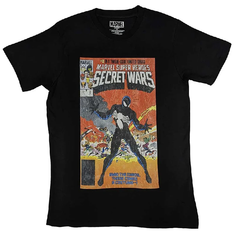 Marvel Comics | Official  Film T-Shirt | Spiderman Secret Wars Lace Blend Ribbed Blend Corduroy Blend