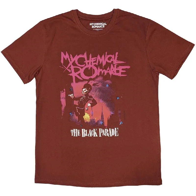 My Chemical Romances | Official Band T-Shirt | March Red Welt Pockets Slit Pockets