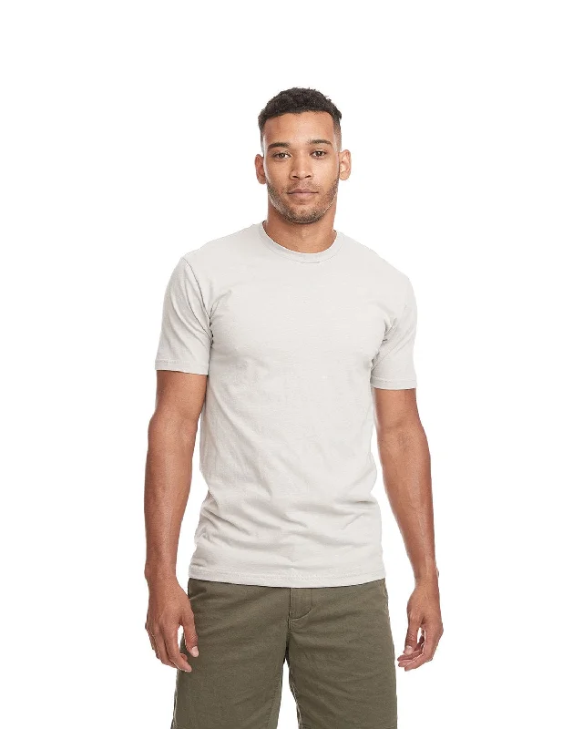 Next Level Unisex Short Sleeve T-Shirt | Light Gray Print Jacquard Patchwork