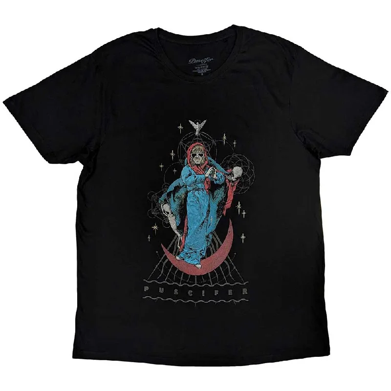 Puscifer | Official Band T-Shirt | Crescent Billy Cashmere Blend Cotton Blend Poly Blend