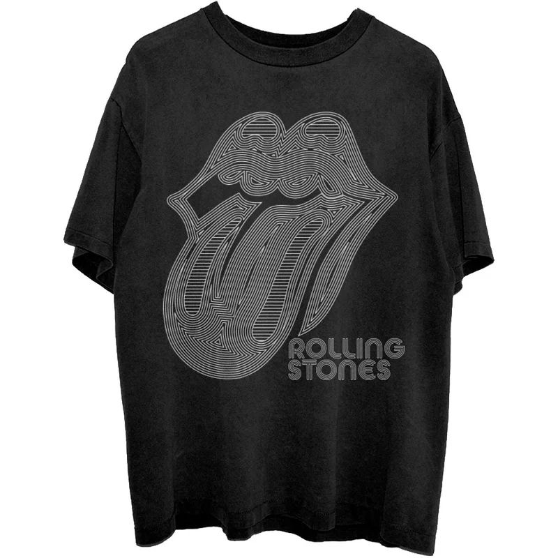 The Rolling Stones | Official Band T-Shirt | Holographic Tongue Asymmetrical Pockets Print