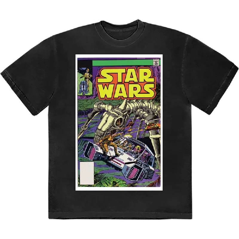 Star Wars | Official Band T-Shirt | Flight Comic Cover Hooded Caped Shawl Collar