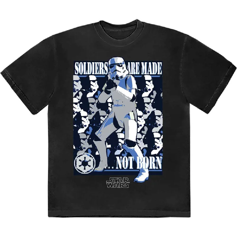 Star Wars | Official Band T-Shirt | Soldiers Are Made Boxy Fit Fitted Loose