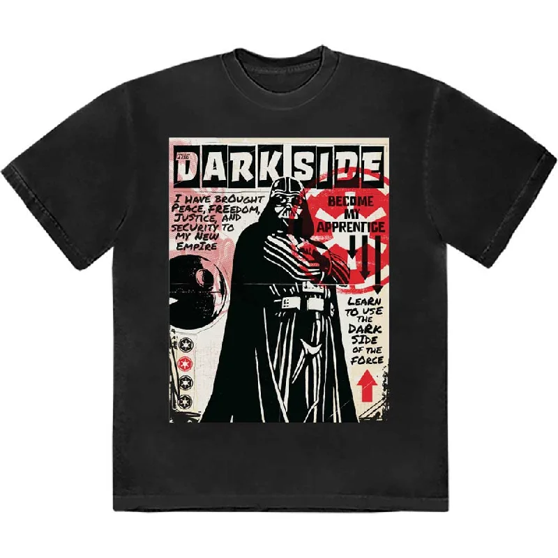 Star Wars | Official Band T-Shirt | Learn The Darkside Solid Print Embellished