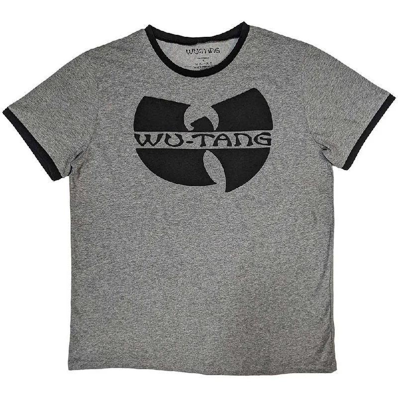 Wu-Tang Clan | Official Band Ringer T-Shirt | Logo Terry Blend Velvet Blend Canvas Blend