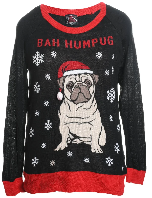 Animal Design Christmas Jumper - L Terry Blend Velvet Blend Canvas Blend