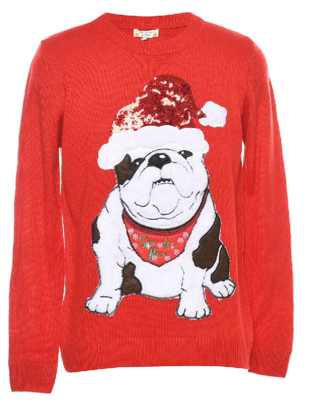 Animal Design Christmas Jumper - S Machine Wash Dry Clean Hand Wash