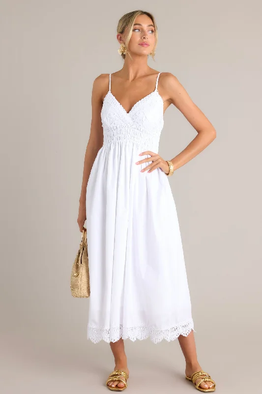 Ethereal Elegance White Maxi Dress Stylish Long Sleeve Maxi Dress