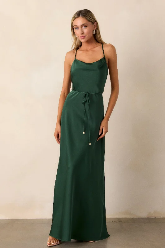 Gleaming Glam Emerald Maxi Dress Stylish Boho Chic Maxi Dress