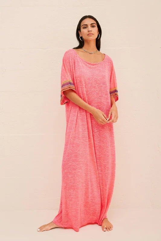 Mesh Sleeve Maxi Dress Stylish Longline Maxi Dress