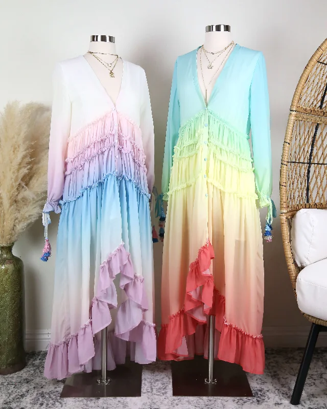 Sunset Skies Maxi Dress in More Colors Comfortable Ruffle Maxi Dress