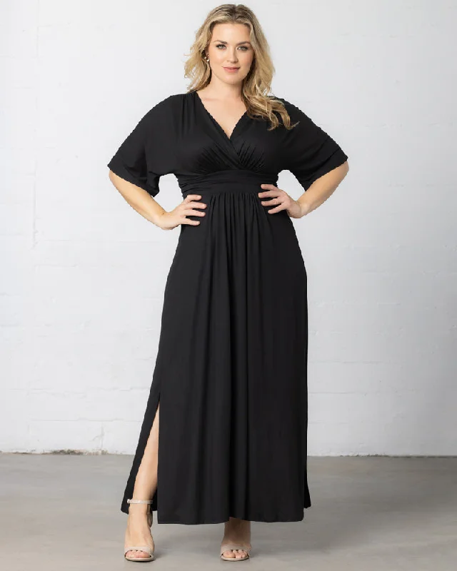 Vienna Maxi Dress Elegant Maxi Dress with Drapes