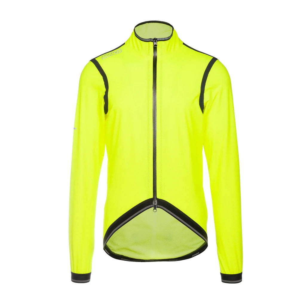 Bioracer Kaaiman Rain Jacket Fluro Yellow Elasticated Jacket Padded Jacket Insulated Jacket