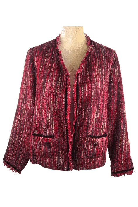 Breckenridge women's multicolor jacket size PL Wool Jacket Cashmere Jacket Tweed Jacket