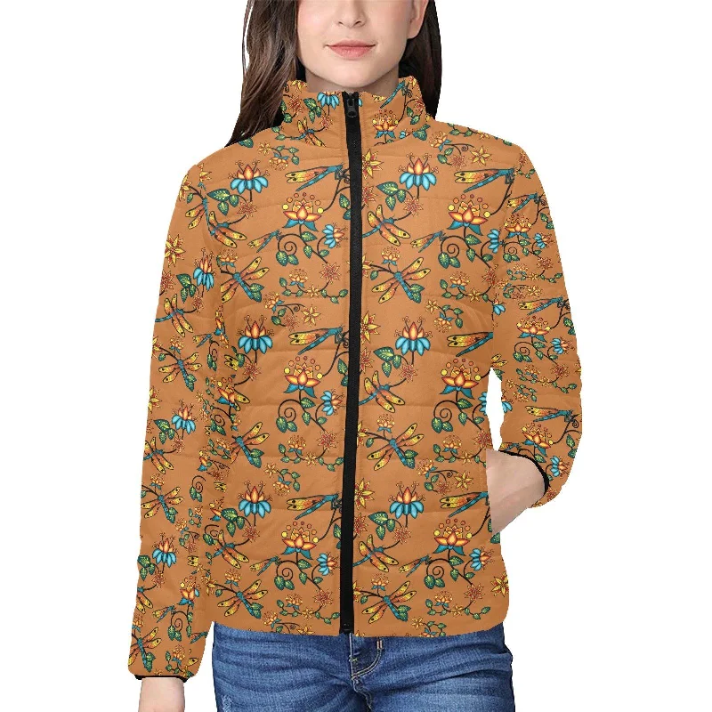 Dragon Lily Sierra Women's Stand Collar Padded Jacket Rayon Jacket Velvet Jacket Corduroy Jacket