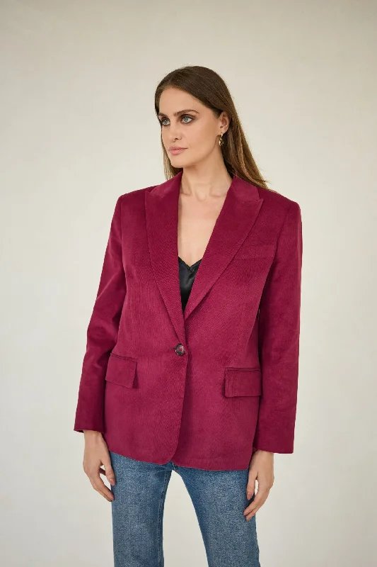 Corduroy Jacket Burgundy Striped Jacket Polka Dot Jacket Floral Jacket