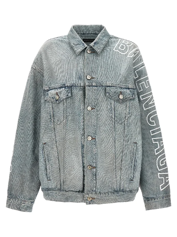 Logo Embroidery Denim Jacket Cotton Jacket Linen Jacket Terry Jacket