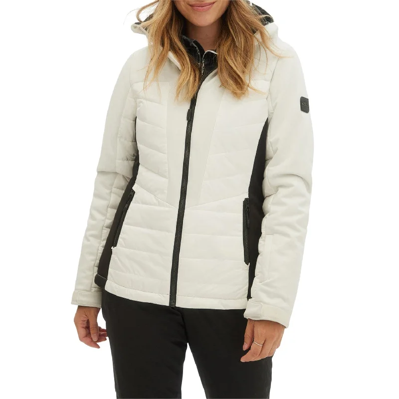 ONeill Baffle Igneous Womens Snow Jacket Powder White Striped Jacket Polka Dot Jacket Floral Jacket