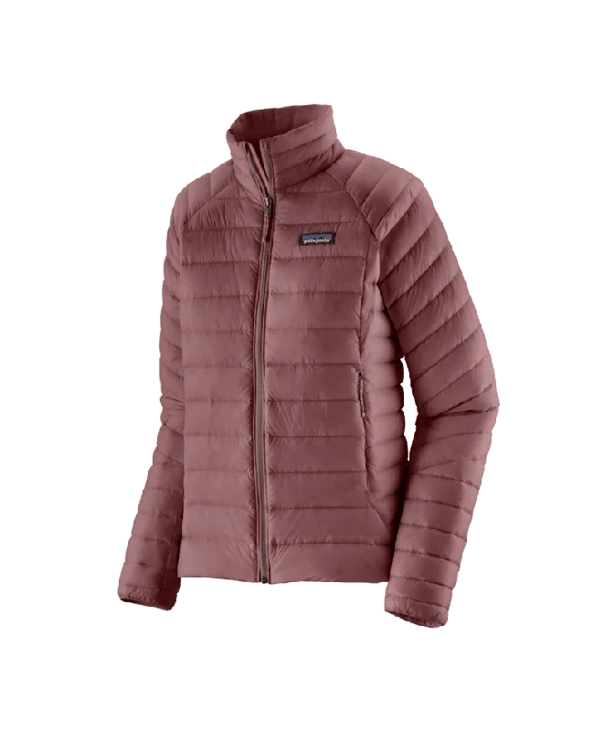 PATAGONIA Women's Down Sweater Jacket Dulse Mauve Print Jacket Jacquard Jacket Embroidered Jacket