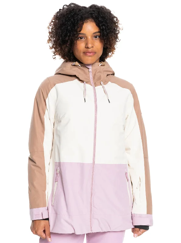 Roxy Ravine Hoodie Jacket Parchment V-Neck Jacket Boat Neck Jacket Square Neck Jacket