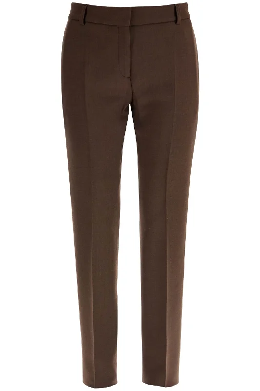 Low-waisted Slim Fit Pants  - Brown Stylish Harem Pants