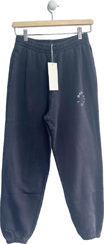 7 DAYS ACTIVE Grey 100% Organic Soft Cotton Mondays Pants UK S Cozy Lounge Pants