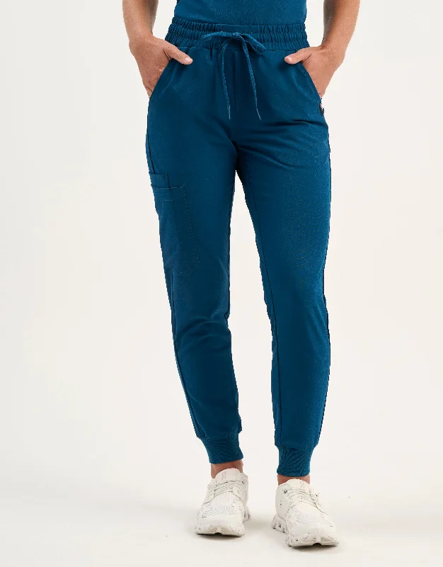 Aspire Jogger Scrub Pants - Gibraltar Blue Classic Stretch Pants