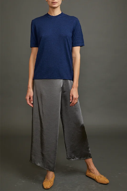 Asymmetrical Crossover Pant Trendy High-Waist Trousers