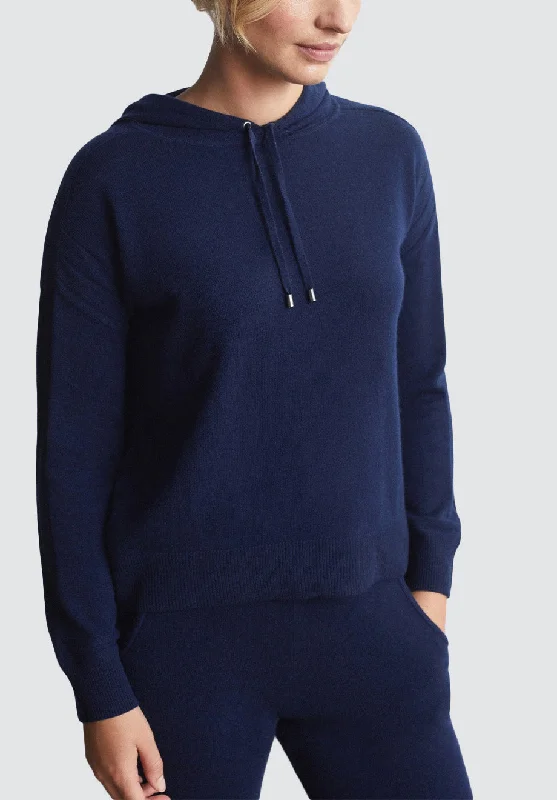 Cashmere Hoody | Midnight Hoodie with Double Zipper Versatile Adjustable