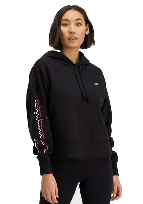 Champion Womens SPS Graphic Print Hoodie <br> CTMWN 6B1 Hoodie with Elastic Waist Stretchable Comfortable