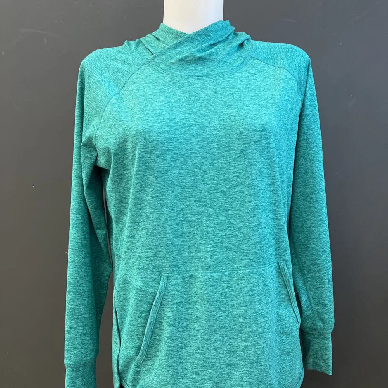 Eddie Bauer - Women's Hooded Athletic Fleece: Green-women-XS Hoodie with Toggle Buttons Decorative Unique