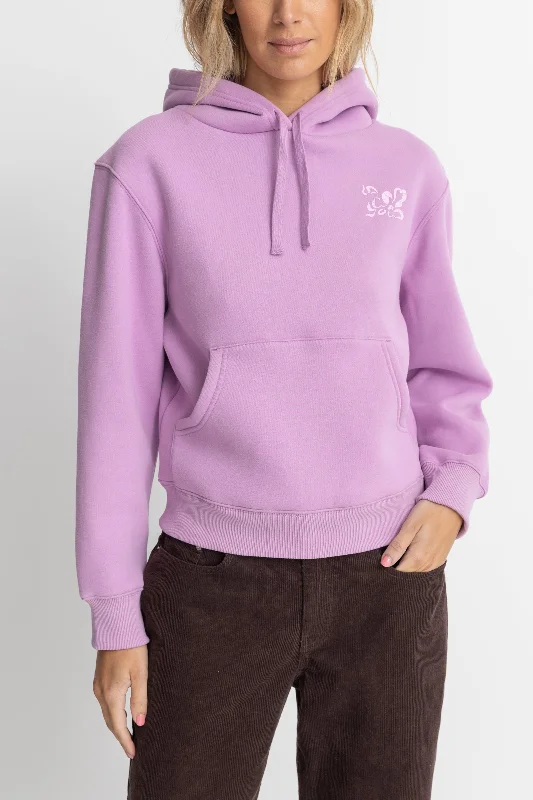 Makaha Hoodie Lilac Hoodie with Slit Hem Functional Movement