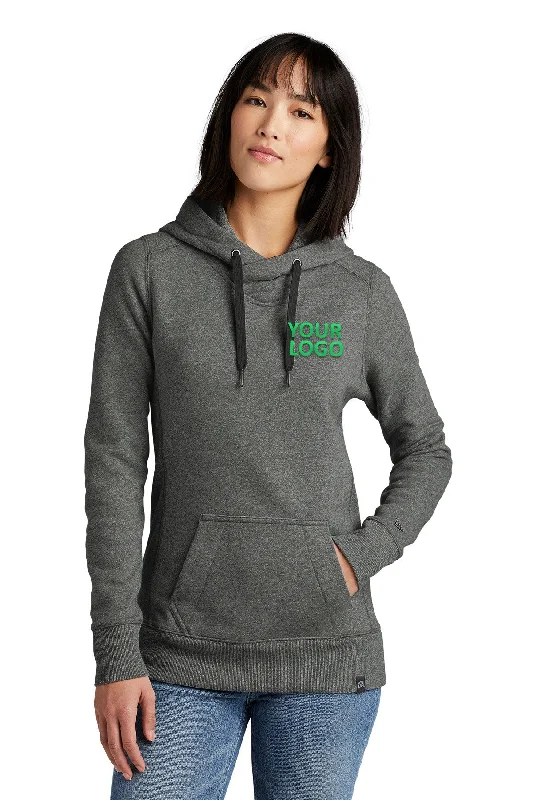 New Era Ladies French Terry Custom Hoodies, Black Twist Hoodie Sweatshirt Pullover