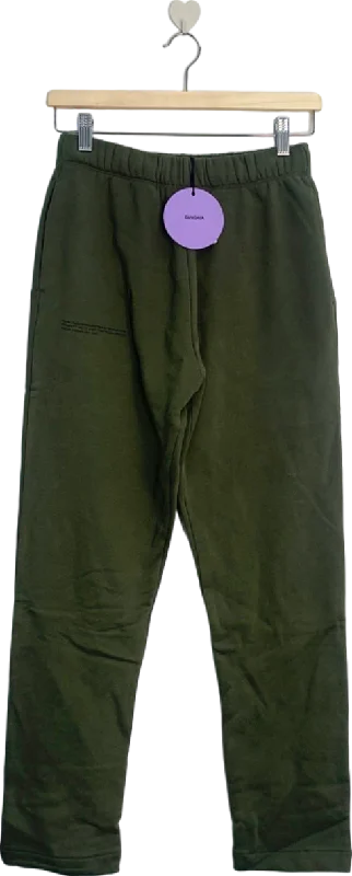 PANGAIA Rosemary Green Organic Cotton Slim Leg Track Pants XS Casual Skinny Fit Pants