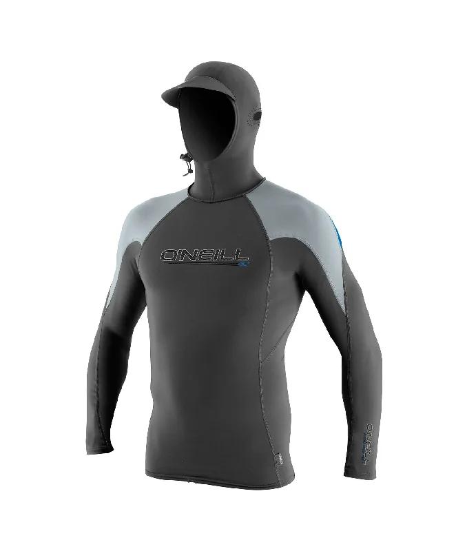 Premium Skins O'Zone Hooded Rash Vest - Graphite Hooded Sweatshirt Casual Wear Street Style