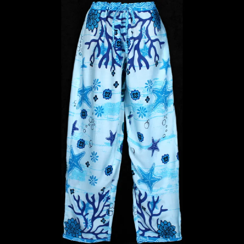 Seahorse Drawstring Pants Comfortable Fleece Pants