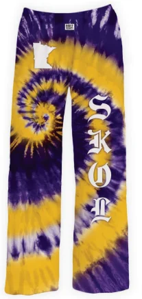 SKOL Tie-Dye Lounge Pants Comfy High-Waist Jeans