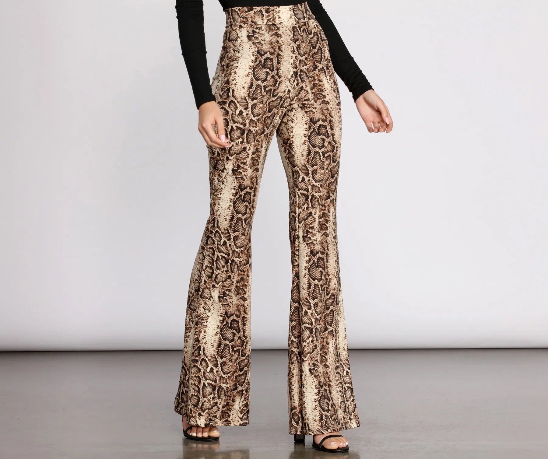 Snake Up Your Style Flare Pants Classic Flared Pants