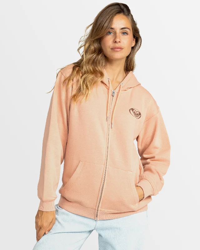 Womens Surf Stoked Zip-Up Hoodie Hoodie with Gradient Ombre Colorful